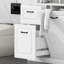 Bathroom Storage Cabinet with Tilt-Out Hamper, Spacious Organizer with Adjustable Shelves and Drawers, Durable MDF Construction