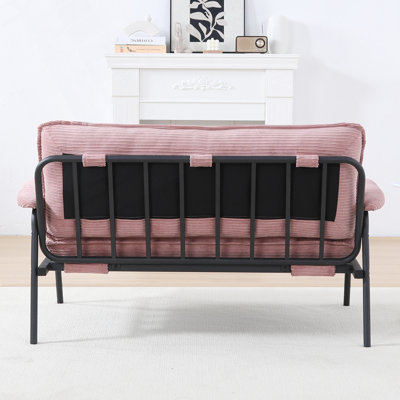 53"Corduroy Fabric Loveseat Sofa