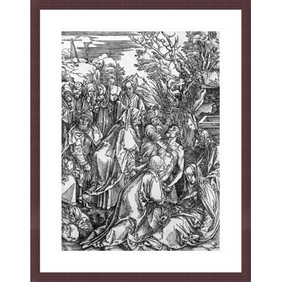 «The entombment of Christ» de la série «The Great Passion» par Albrecht Dürer, impression giclée sur cadre