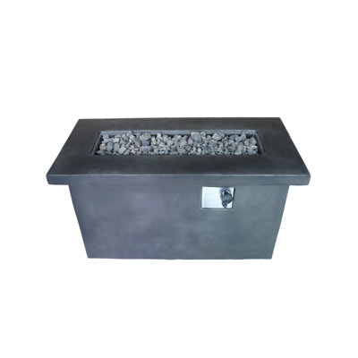 24'' H Concrete Propane/Natural Gas Outdoor Fire Pit Table