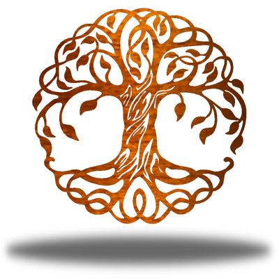 Tree Of Life Steel Plants & Flowers Wall Decor