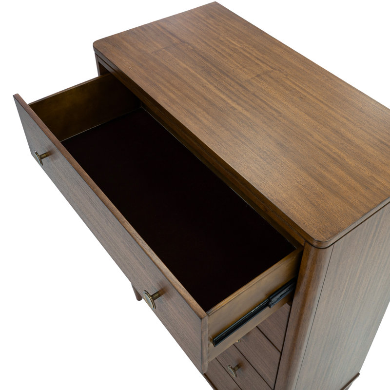 Arrandale Solid Wood 3-Piece Nightstand with USBs, 3 pièces : commode basse, 2 tables de chevet