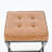 Upholstered Counter Stool With Metal Frame