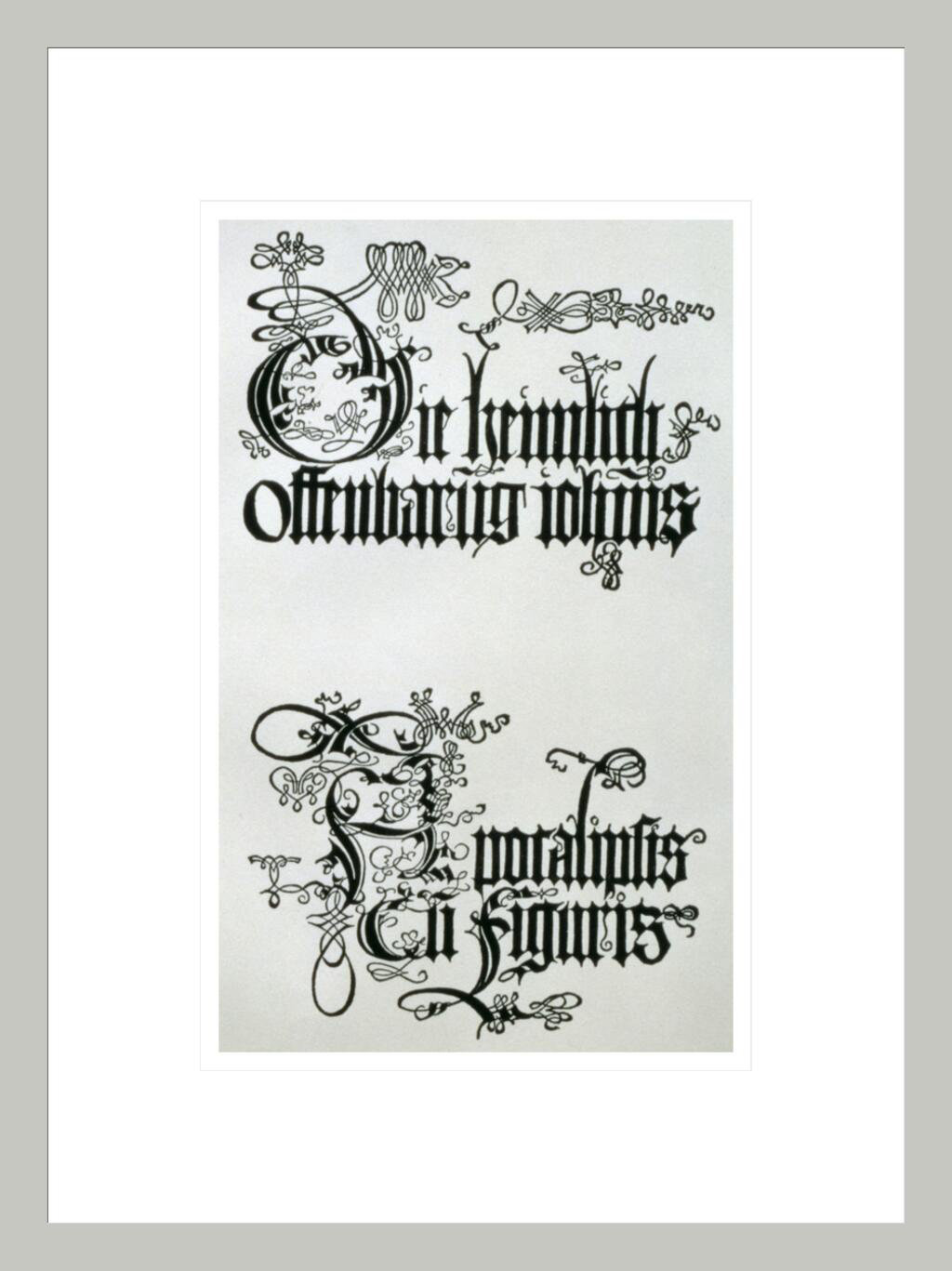 Astoria Grand Inscriptions in Gothic script the lower from the ...