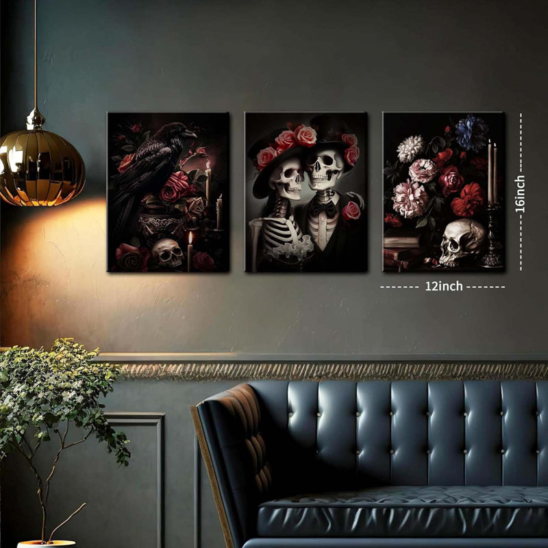 3 Piece Wrapped Canvas Print, 40 cm H x 30 cm W
