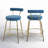 Kayson 25.5" Gold Swivel Upholstered Counter Stools-1129021416
