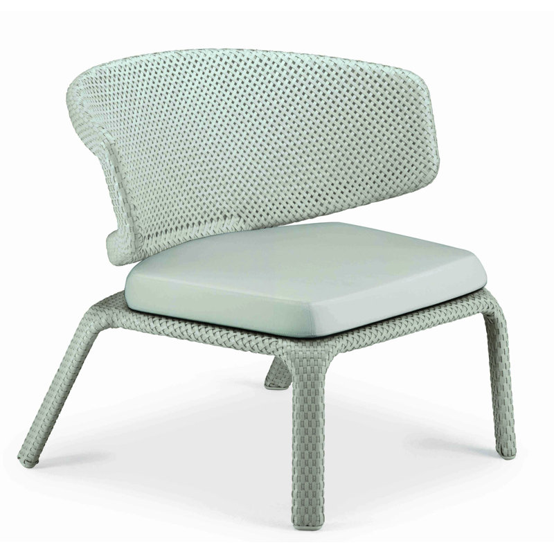 Seashell Outdoor Lounge Chair, Natura Taupe, Chalk