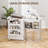 Folding Sewing Table Mobile Sewing Machine Cabinet with Shelf White