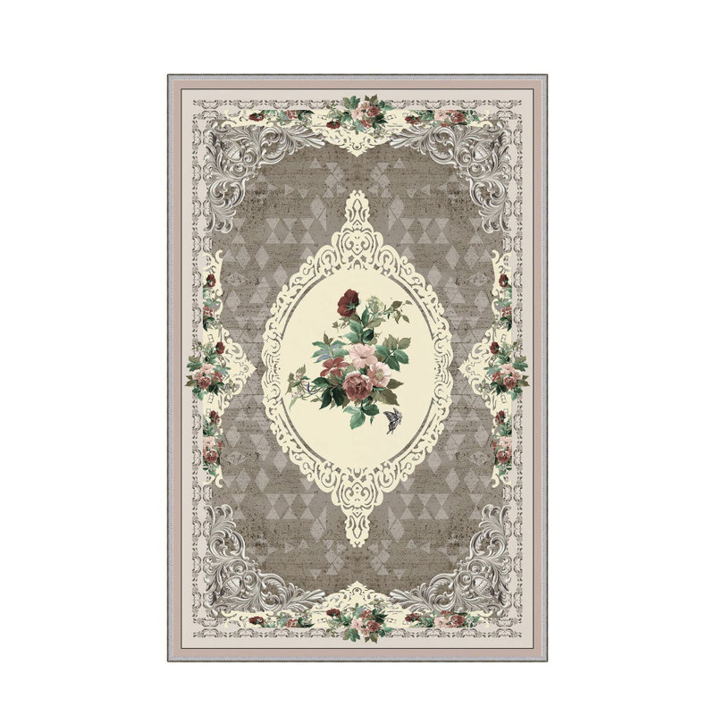 Antibacterial Hall Carpet, 39.4 x 59.1 inches | 100% Polyester, 0.4 in Pile Height, Non-Slip PVC Felt Dot Underside | Machine Washable, 3D Digital Printing, Durable & Stylish for Modern Home Décor