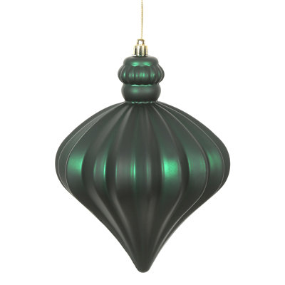 6" Matte Onion Drop Christmas Ornament