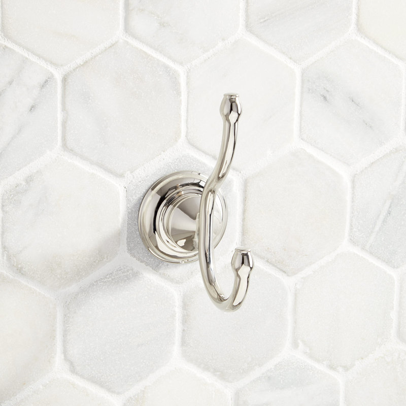 Beasley Robe Hook, Polished Nickel