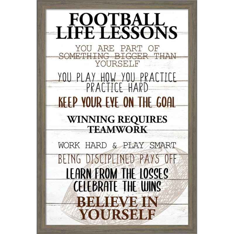«Football Life» par Kimberly Allen - impression encadrée