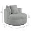 Fauteuil demi-tonneau surdimensionné Mindy