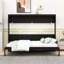 Lit escamotable contemporain avec éclairage à DEL et charge USB-541799301-541799303