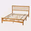 Structure de lit plateforme en bois de style grand lit avec tête de lit, sommier tapissier, assemblage facile