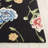 Leitha Hand Tufted Wool/Cotton Floral Rug in Black/Red-230760427