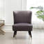 Fauteuil d'appoint rembourré en velours de style contemporain