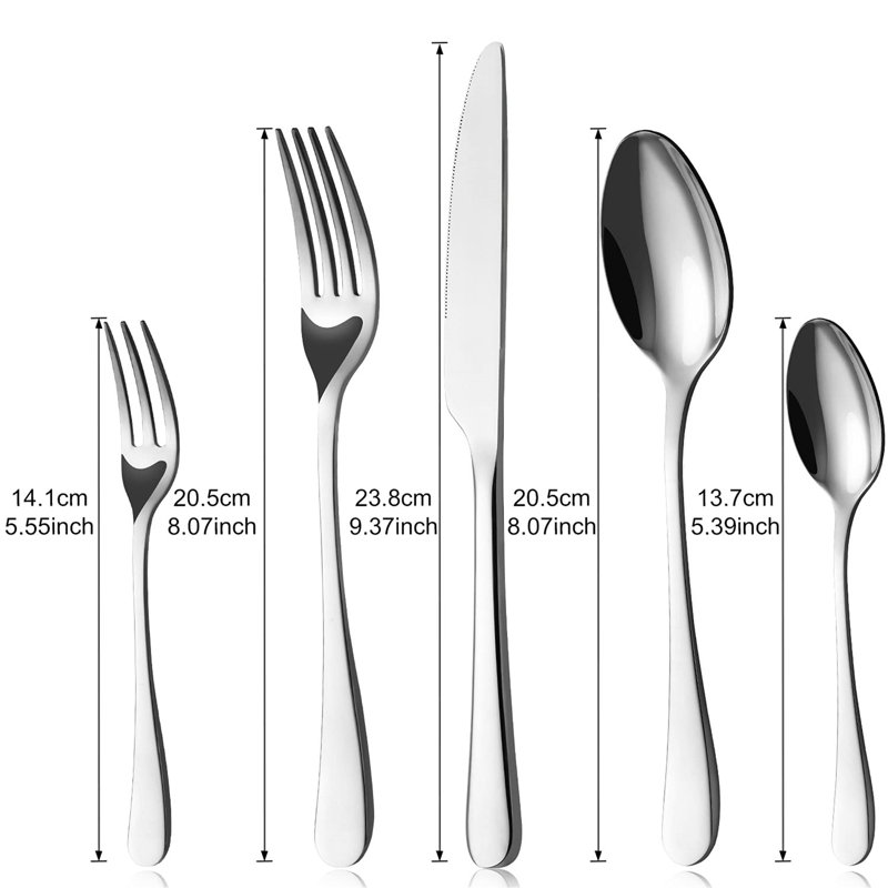 Metro Lane Corono 30 Piece Stainless Steel Cutlery Set , Service for 6, Matt Brushed Nickel