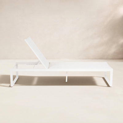 Armando Aluminum Outdoor Chaise and Table 3-Piece Set