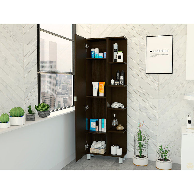 Armoire à linge Miro Reno, quatre tablettes intérieures