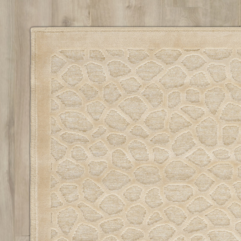 Tapis géométrique touffeté à la main à motif géométrique, Rectangle 4 pi x 5 pi 7 po