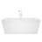 Allure 66-7/8 in. L x 31-1/2 in. W x 22-7/8 in. H Freestanding Acrylic Bathtub-96207729