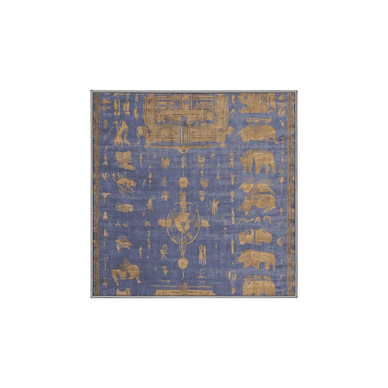 Tapis gris soyeux et moelleux, Carré 4 pi