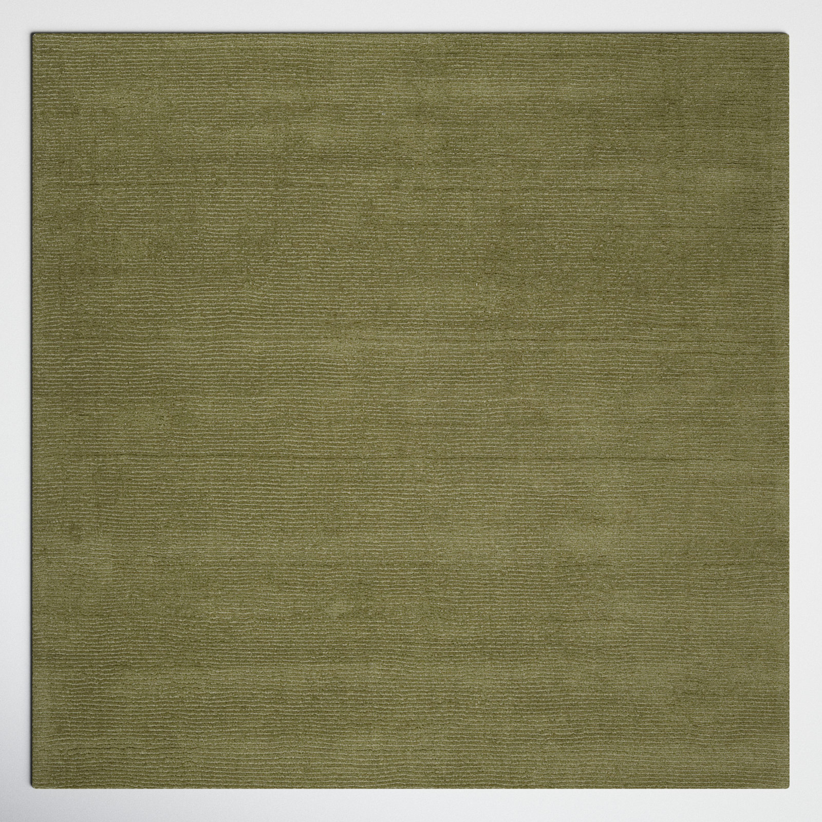 Crowe Sage Hand-Loomed Wool Rug, Square 9'9"
