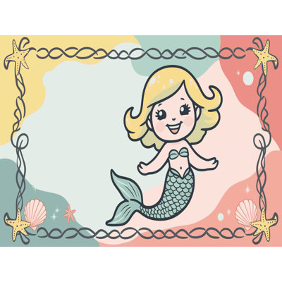 Tapis pour enfants Sunside Sails Mermaids Ocean