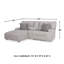 Canapé modulaire inclinable électrique avec méridienne 3 pièces Acklen-111301117-111301119