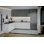 Cuisine complète moderne en panneau de fibres à densité moyenne (MDF) l 126 x P 96 x WALLKITCHENS FK-Harmony 