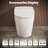 One-Piece Smart Toilet with Heated Seat, Built-In Tank, Night Light, Automatic Flushing, Auto Open/Close Lid, Antibacterial Glaze