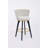 Counter Height Bar Stools Set Of 2, 360° Swivel Upholstered Barstools With Backs And Metal Legs, Mylen Fabric, Footrest-815688785