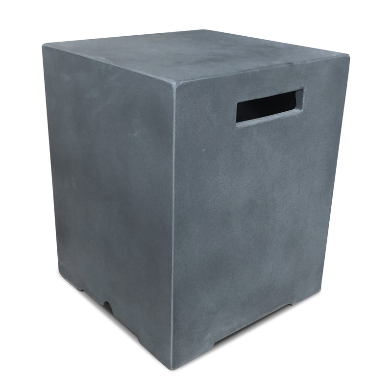 Hermit 16.2'' Square GRC Propane Tank Cover, Charcoal