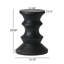 Table d'appoint en béton léger - Conception simple, finition noire, l 15,75 po x P 15,75 po x H 20 po, aucun assemblage requis, détails fabriqués à la main