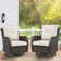 Mickala Wicker Outdoor Glider Chair