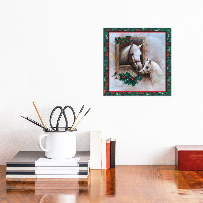 Holly And Ivy by Giordano Studios - Wrapped Canvas Gallery-Wrapped Canvas Giclée, 30.48cm H x 30.48cm W
