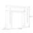 Burlywood Manufactured Wood Freestanding Fireplace-635791897