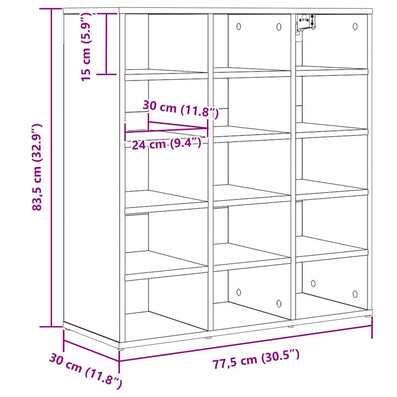Shoe Cabinet, White