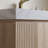 Muri 36" Bathroom Vanity&Sink, Floating Plywood Storage Cabinet With Drawer&Door, Carrara White Sintered Stone Top&Ceramic Basin With 3 Pre-Drilled Faucet Holes, Pre-Assembled, White Oak Woodgrain-909493999-921244299-909493992