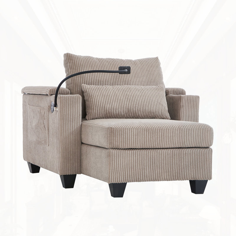 Méridienne convertible, Brun