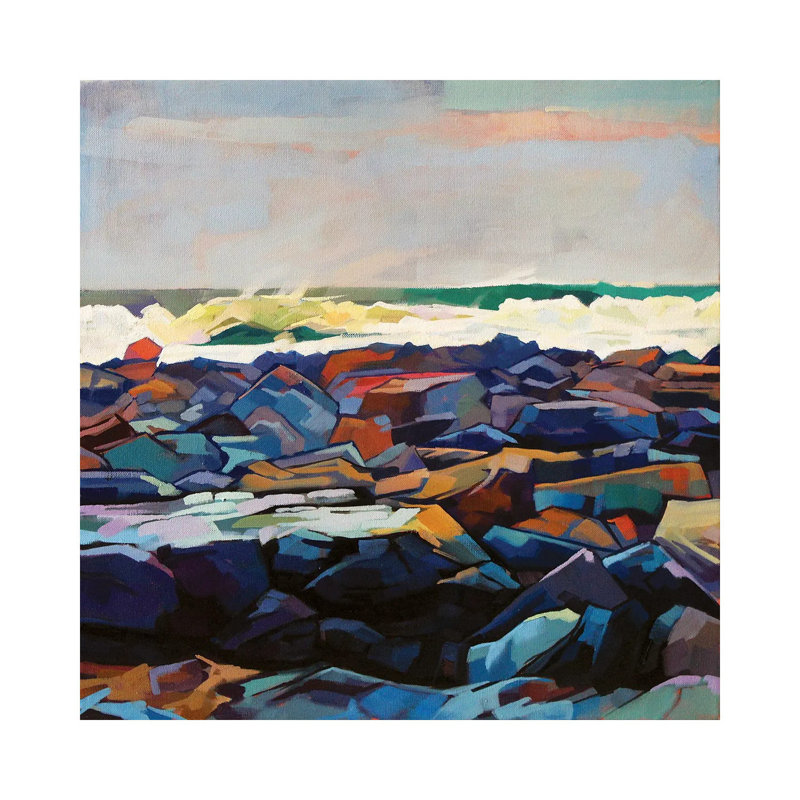 Tullaghan Shoreline, Storm Emma by Kevin Lowery - Wrapped Canvas Painting, 30.48 cm H x 30.48 cm W