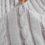 Jeté tricoté, jeté 100% pur coton, lavable à la machine, confortable - NTBAY-780923315-789013801