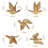 Five-Piece 3D Floating Bird, Flying Birds Wall Decor set-1936681085