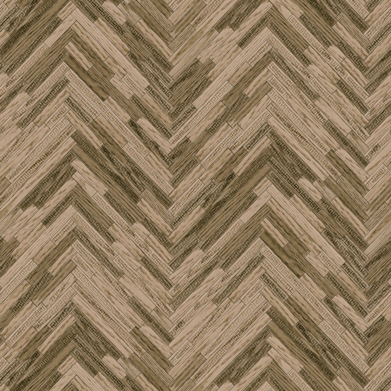 Charlee 10.05m x 70cm Matte Wallpaper Roll, Cream/Brown