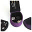 Boîte à bijoux haute 9 po avec crochets, chaussures à talons hauts, velours mauve-1318200304