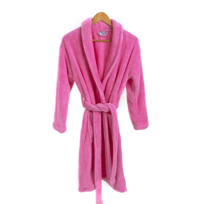Peignoir en molleton pour enfants châle en molleton pour enfants, Enfants (3 à 6 ans) - Petit, Rose