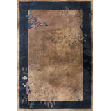 Antique Neutral Color Room Size Solid Open Field Chinese Deco Carpet