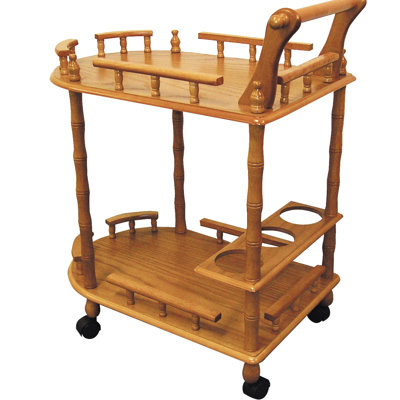 Chariot de cuisine à 2 niveaux avec roulettes Geltch