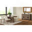 Ensemble de 2 chaises rembourrées cacao et ivoire